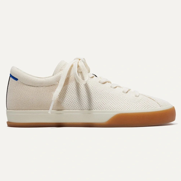 Rothy’s The Lace Up Sneakers Cream Eggshell White Comfortable Shoes Size 7 - Picture 1 of 14